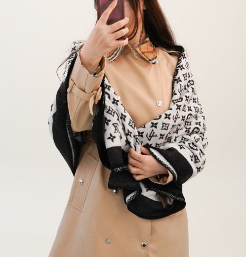 (국내배송) 루이비통 수입 패턴 캐시미어 머플러