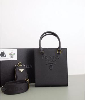 (국내배송) 프라다 스몰 사피아노 레더 핸드백