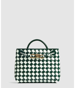 보테가베네타 스몰 안디아모 에메랄드 그린 글라씨에 779152