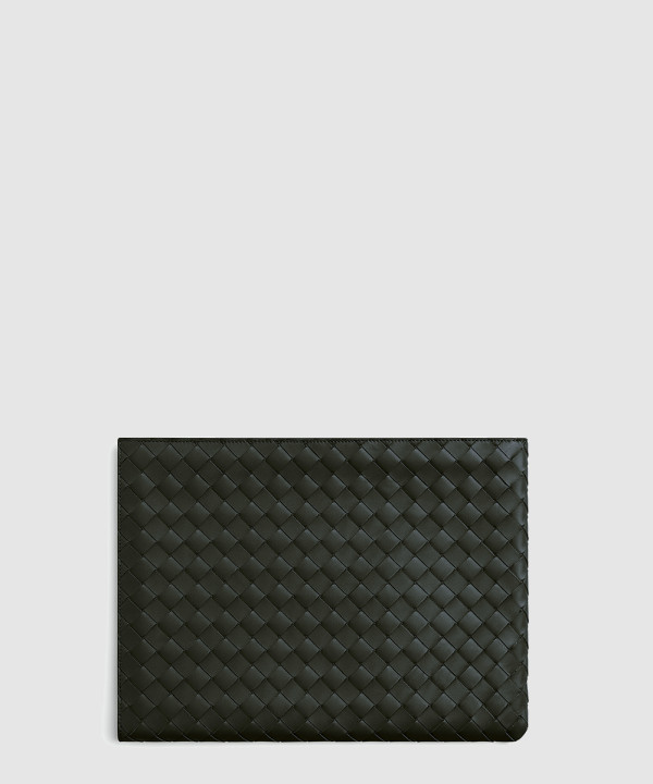 보테가베네타 인트레치아토 하프 지퍼 차우치 607479