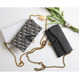 (국내배송) 디올 새들 스몰 체인 파우치 장지갑