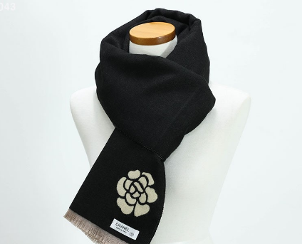 (국내배송) 샤넬 로즈 클래식 리버시블 울 머플러