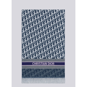 (국내배송) 디올 오블리크 믹스 울 자카드 태슬 숄 머플러