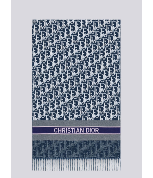 (국내배송) 디올 오블리크 믹스 울 자카드 태슬 숄 머플러