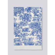 (국내배송) 디올 Toile De Jouy 새비지 클래식 울 자카드 태슬 숄 머플러