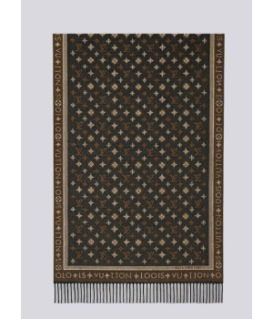 (국내배송) 루이비통 올 어바웃 모노그램 울 자카드 태슬 숄 머플러