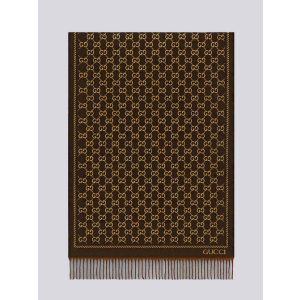 (국내배송) 구찌 GG 울 자카드 태슬 숄 머플러