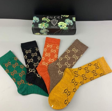 (국내배송) 구찌 남녀공용 5종 양말세트