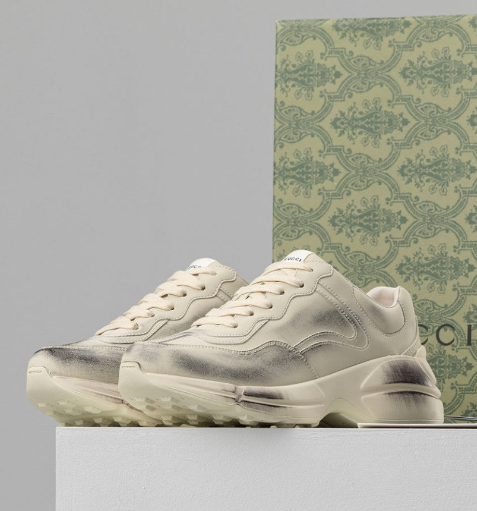 (국내배송) 구찌 라이톤 레더 더티 스니커즈