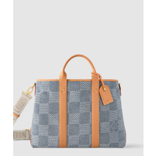루이비통 위켄드 토트 다미에 데님 N40702