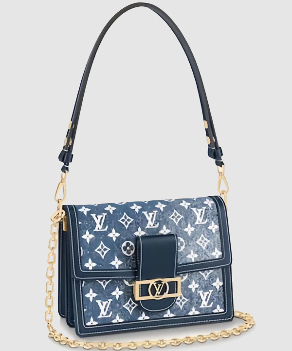 루이비통 도핀 MM 모노그램 자카드 데님 M59631