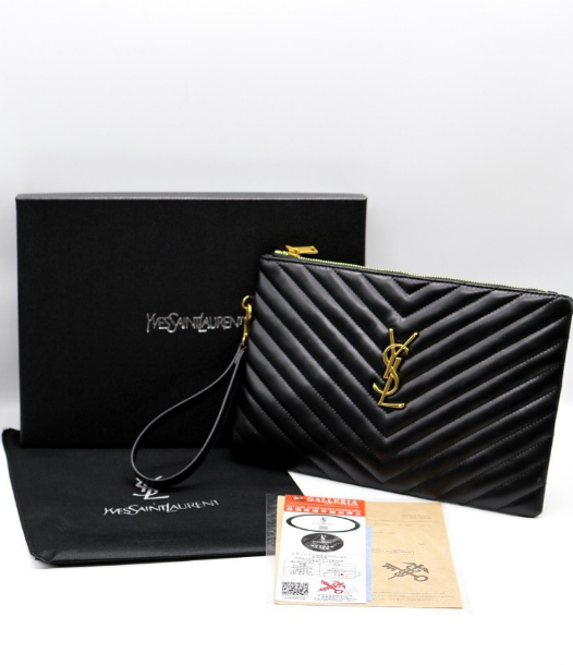 (국내배송) 생로랑 YSL 모노그램 마틀라세 클러치