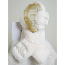 (국내배송) 셀린느 트리옹프 시어링 이어머프 귀마개 & 트리옹프 시어링 머플러 2PCS 셋