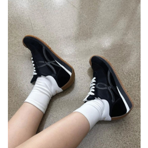 (국내배송) 로에베 나일론 앤 스웨이드 플로우 러너 블랙