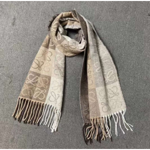 (국내배송) 로에베 실크 체크 머플러