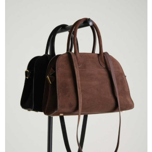 (국내배송) 더 로우 소프트 마고 12 스웨이드 숄더백