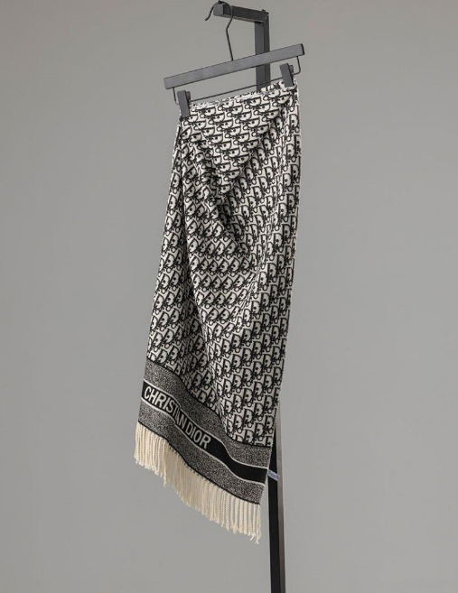 (국내배송) 디올 오블리크 캐시미어 테슬 머플러