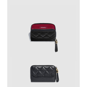 샤넬 가브리엘 지퍼 동전 지갑 A84404
