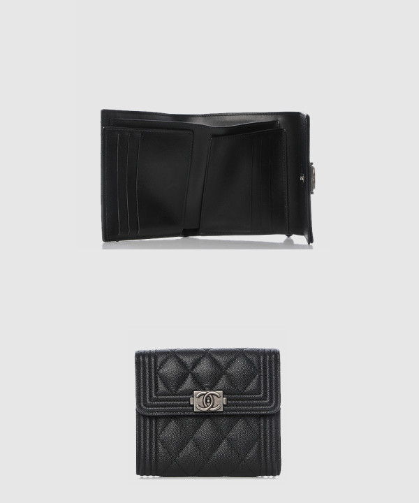 샤넬 보이 반지갑 A80734