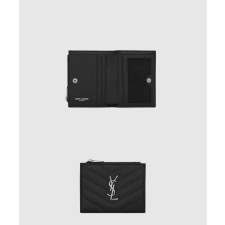 생로랑 모노그램 2단 지퍼 반지갑 575879