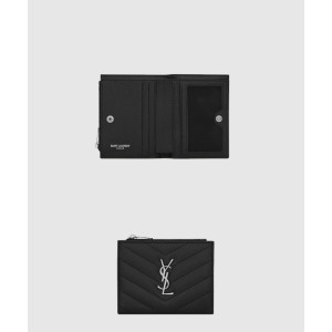 생로랑 모노그램 2단 지퍼 반지갑 575879