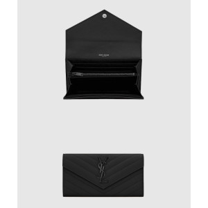 생로랑 모노그램 마틀라세 플랩 장지갑 372264