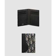 디올 오블리크 자카드 새들 카드지갑 2ADCH