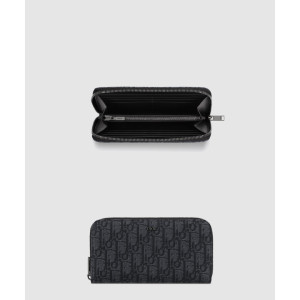 디올 오블리크 지퍼 장지갑 2ESBC