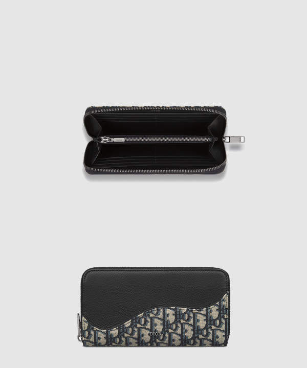 디올 새들 지퍼 장지갑 2ADBC