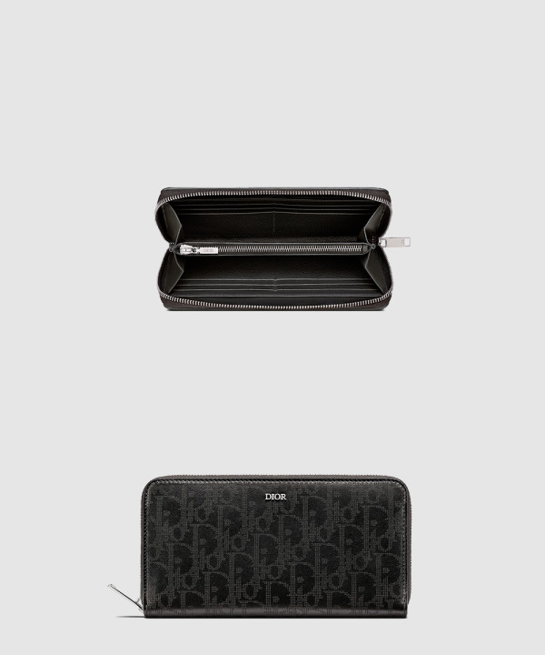 디올 오블리크 지퍼 장지갑 2ESBC