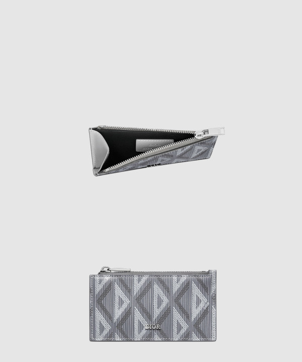 디올 다이아몬드 지퍼 카드지갑 2ESBC
