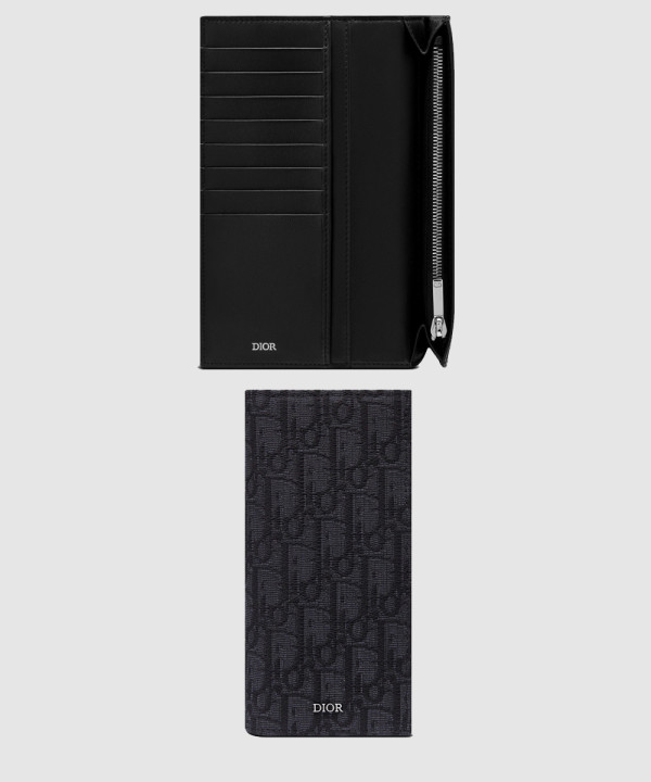 디올 오블리크 버티컬 장지갑 2OBBC