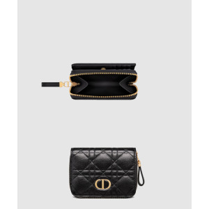 디올 카로 컴팩트 코스모스 지퍼 지갑 S5032