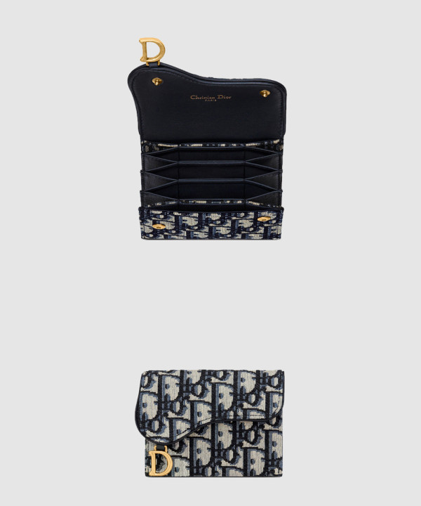 디올 오블리크 새들 카드지갑 S5644