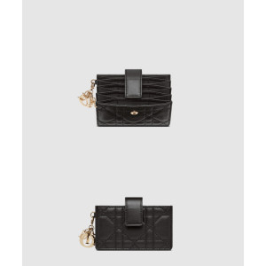 디올 레이디 아코디언 카드지갑 S0074