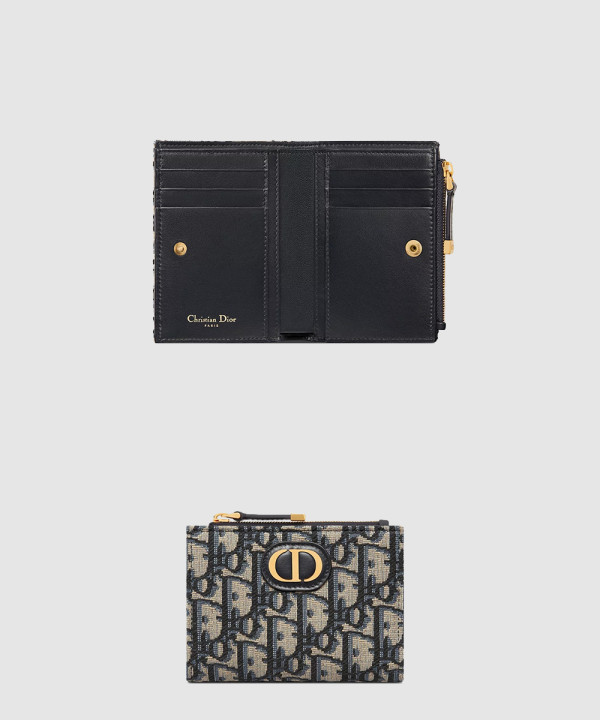 디올 30 몽테인 달리아 지퍼 반지갑 S2197