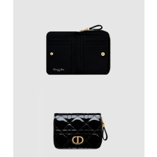 디올 카로 컴팩트 코스모스 지퍼 지갑 S5032