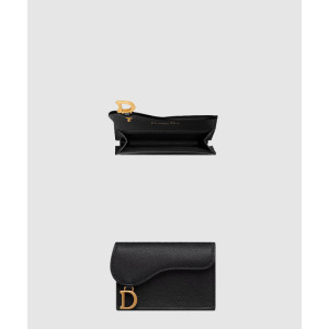 디올 새들 블룸 플랩 카드 지갑 S5611