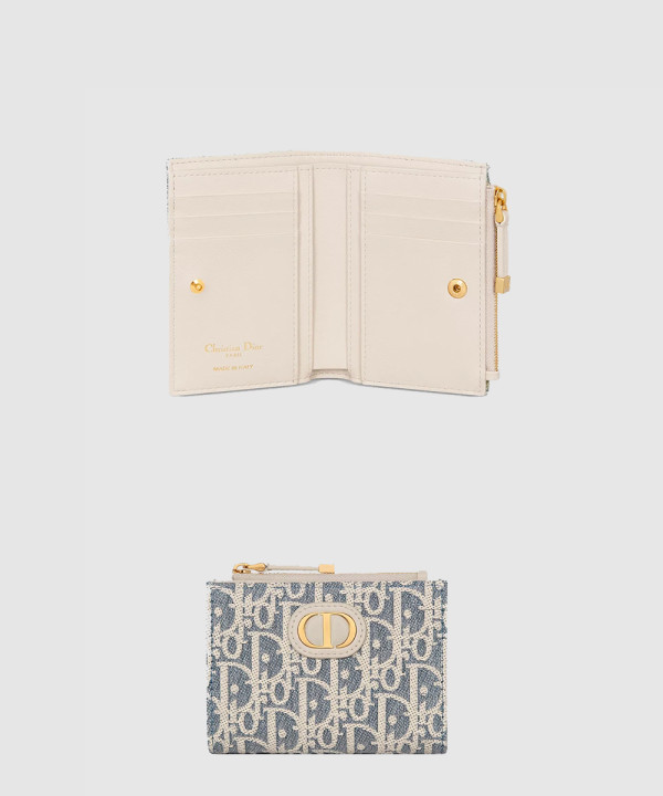 디올 30 몽테인 달리아 지퍼 반지갑 S2197