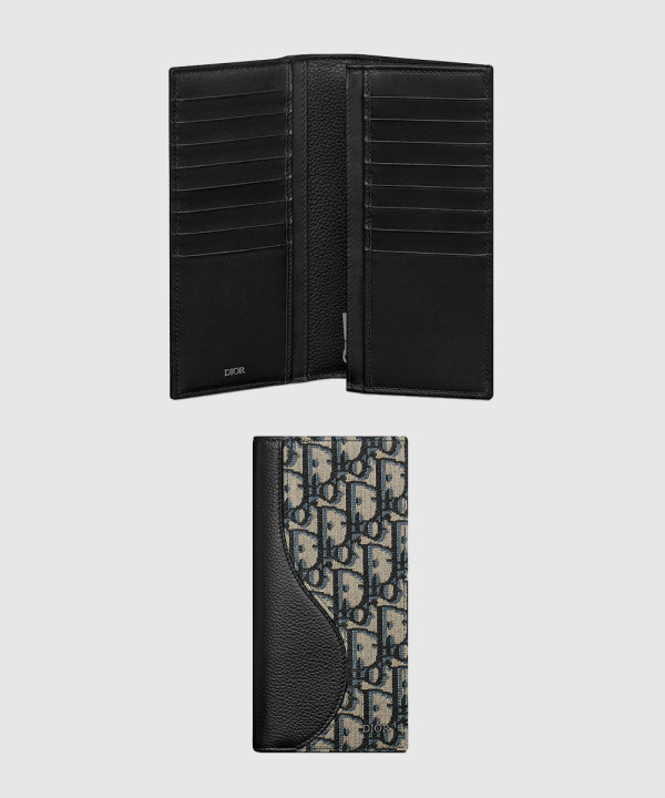 디올 새들 버티컬 장지갑 2ADBC
