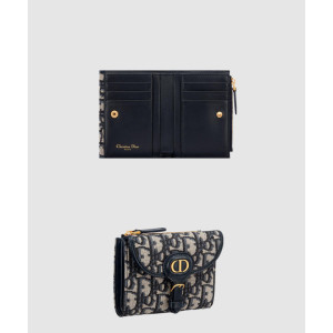 디올 바비 오블리크 레더 미니 반지갑 S5699