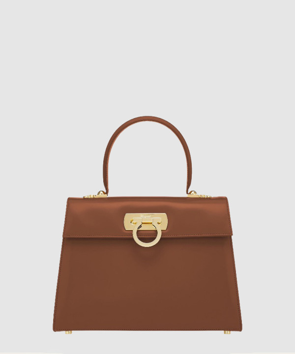 페라가모 아이코닉 탑 핸들백 212181