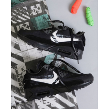 (국내배송) 나이키 X 오프화이트 에어맥스 90 V2 블랙 화이트