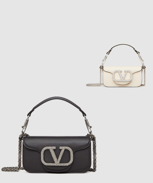 발렌티노 크리스탈 스몰 로코 숄더백