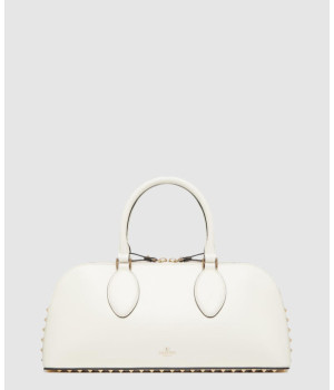 발렌티노 락스터드 이스트 웨스트 가죽 토트백