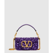 발렌티노 스몰 로코 숄더 백 위드 3D 자수