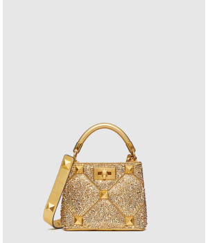 발렌티노 로만스터드 라인스톤 미니 숄더백