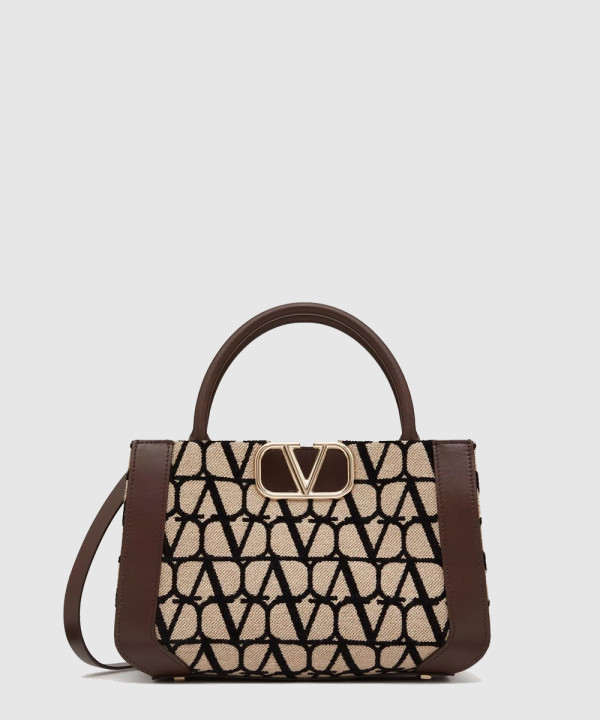 발렌티노 스몰 브이로고 시그니처 트왈 이코노그라프 토트백