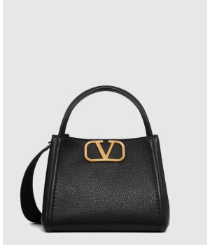 발렌티노 올타임 그레인 카프스킨 미디엄 핸드백