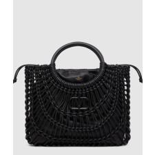 발렌티노 올노트 우븐 가죽 숄더백